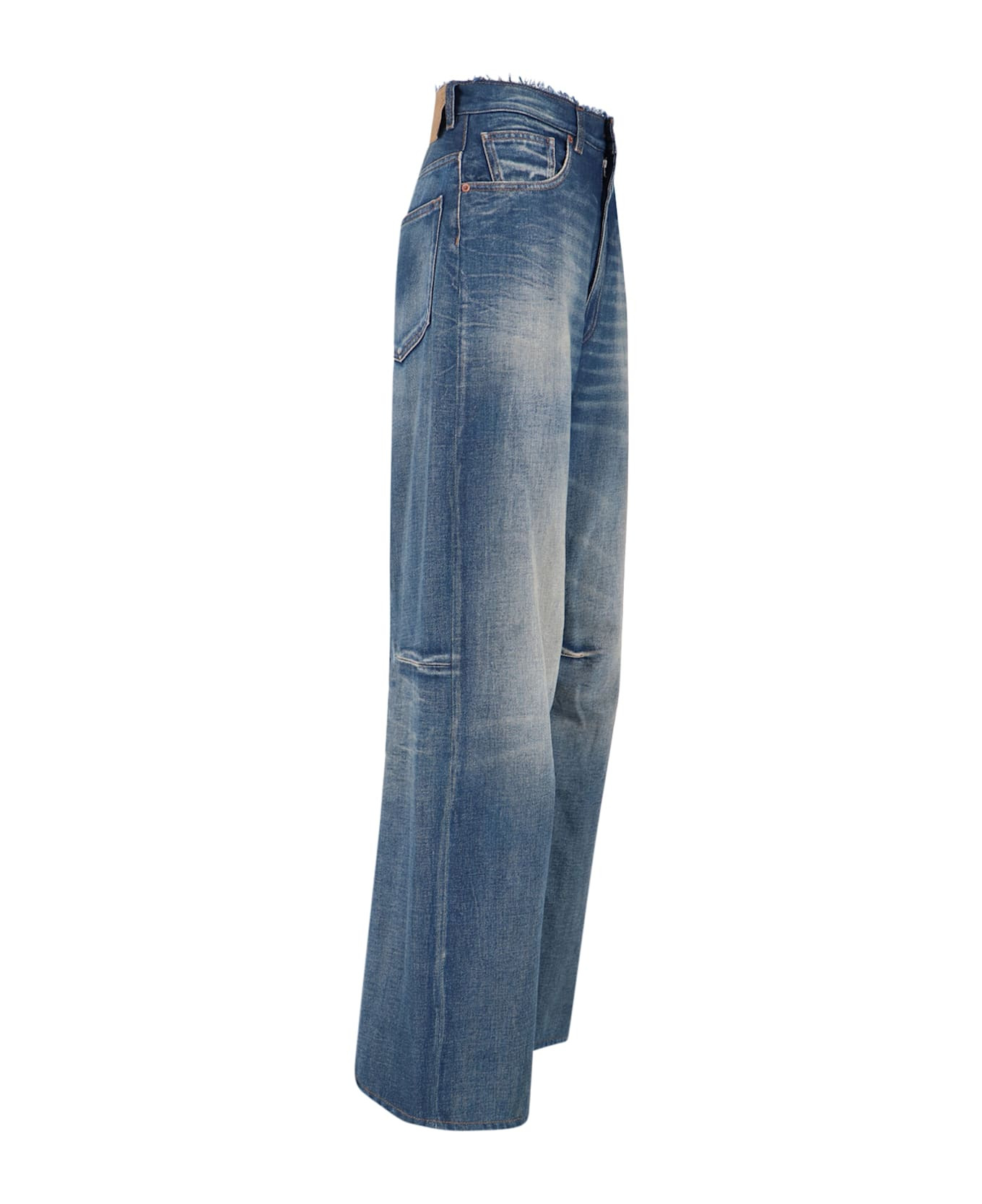 Fringed Wide Jeans - 3