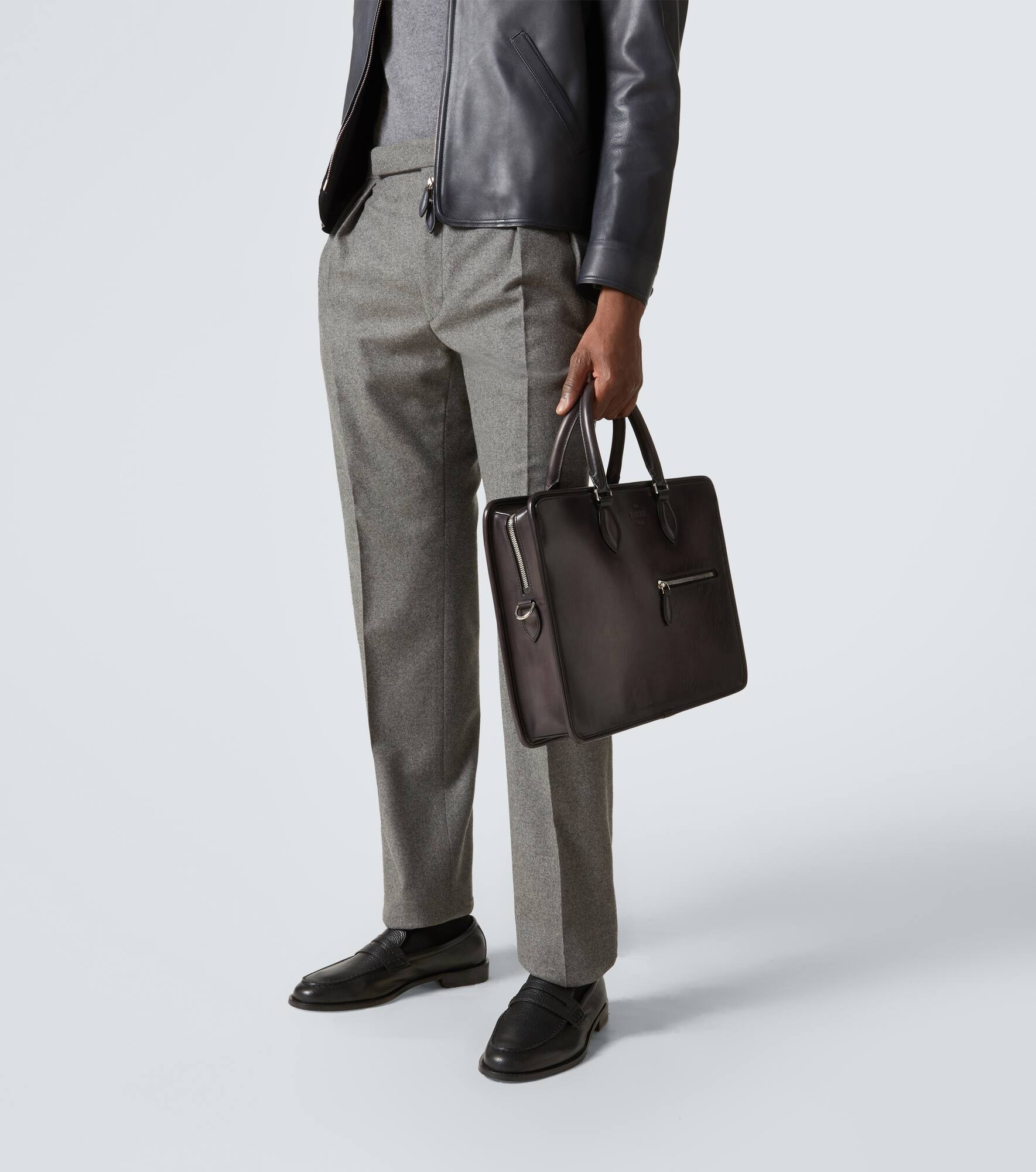 Scritto leather briefcase - 2