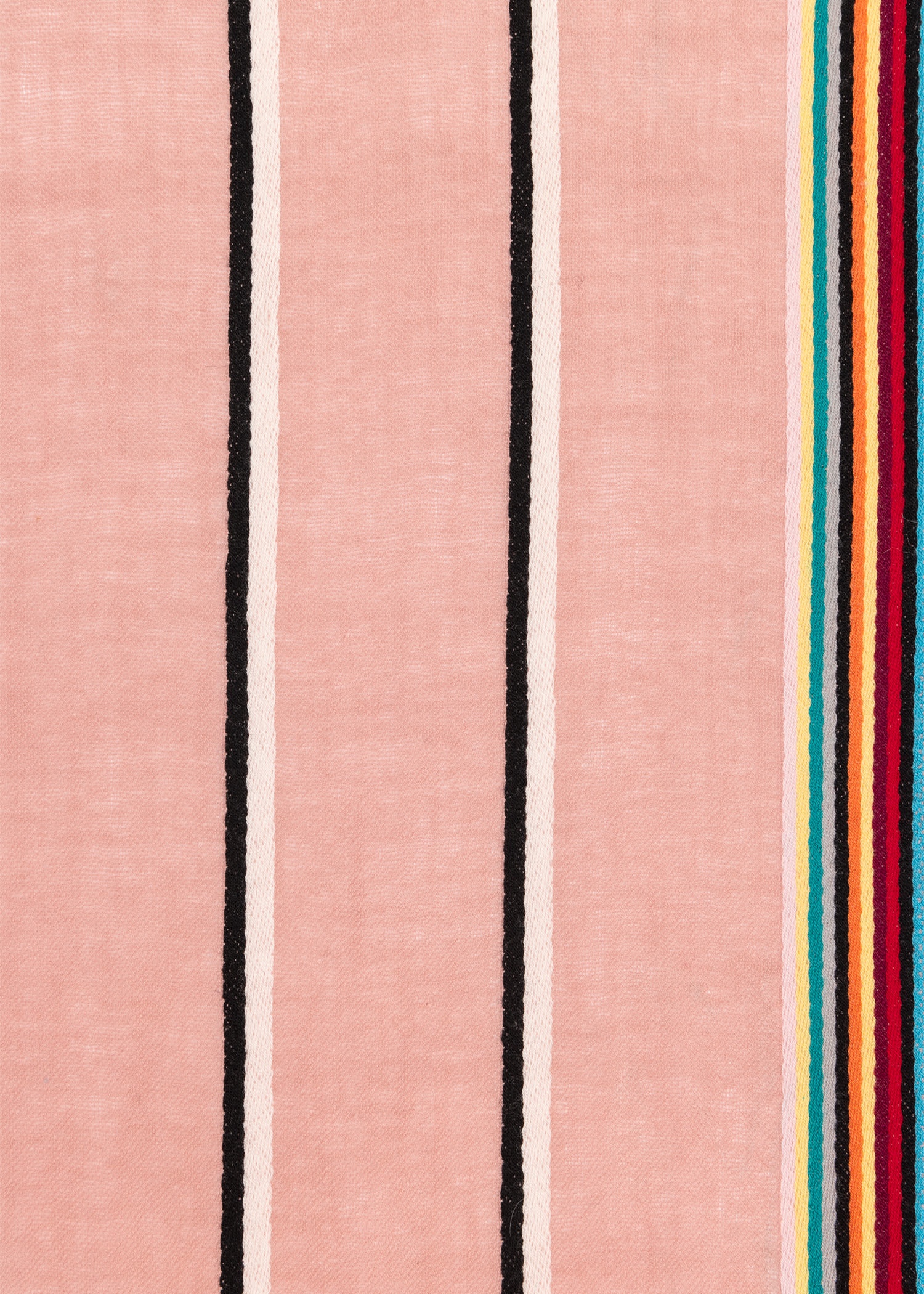 Artist Stripe Edge Lambswool-Cashmere Scarf - 3