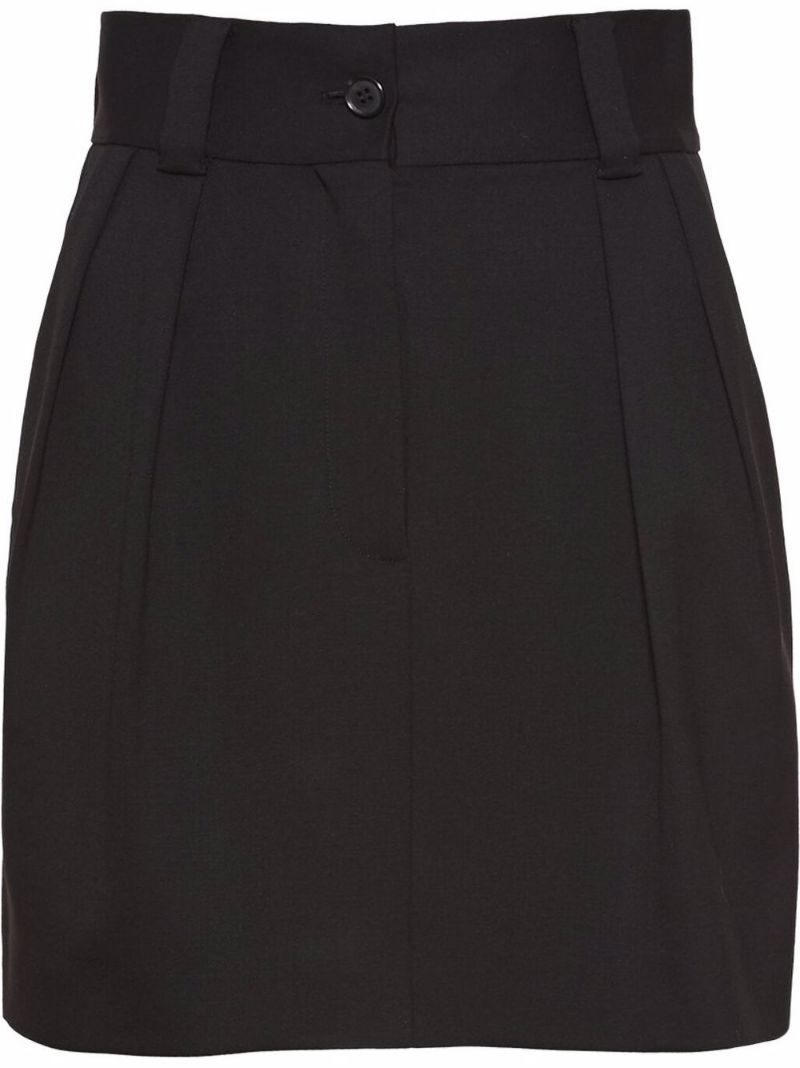 grain-de-poudre mini skirt - 1