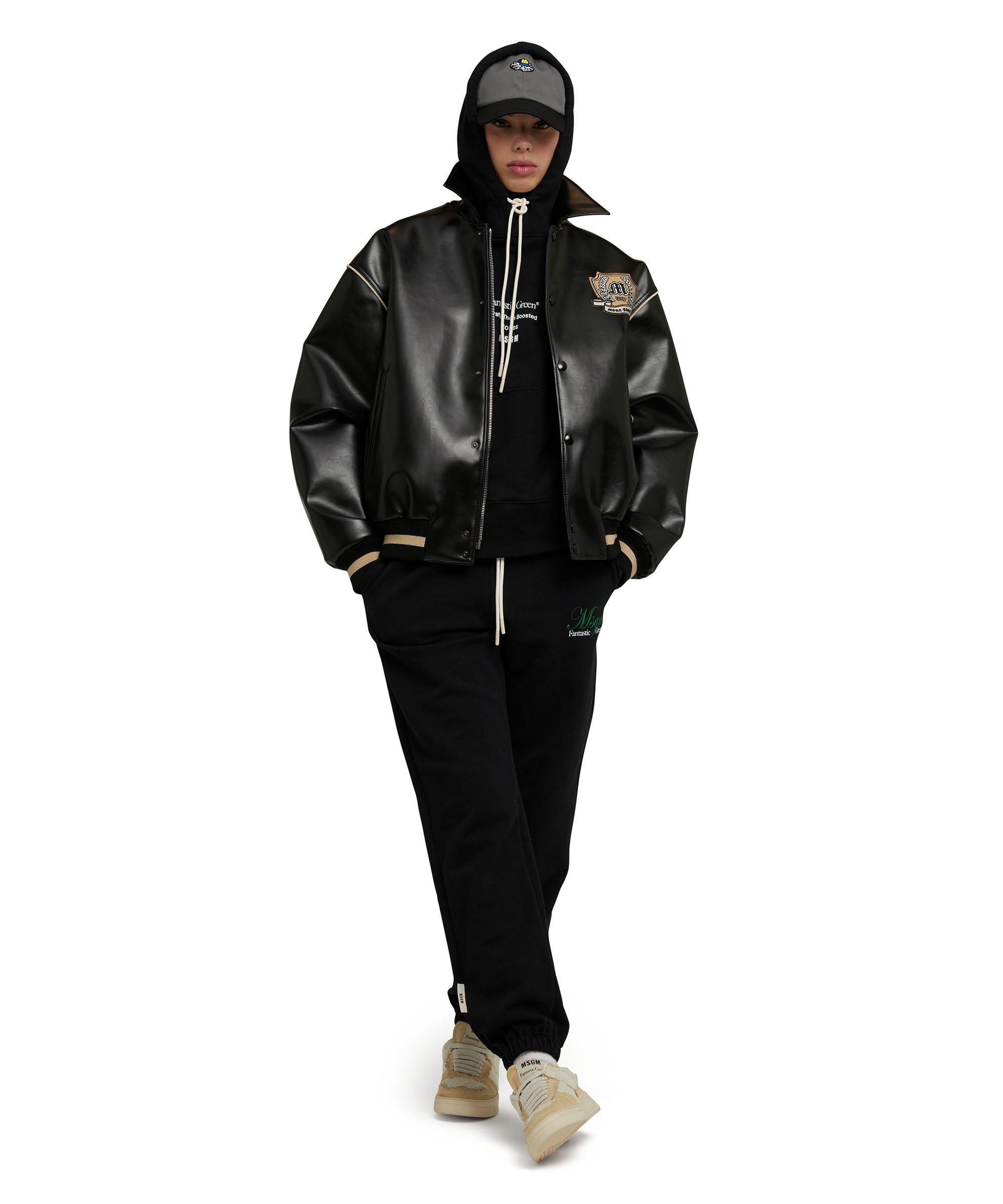 Organic cotton jogging trousers certified by the MSGM Fantastic Green Capsule - 9