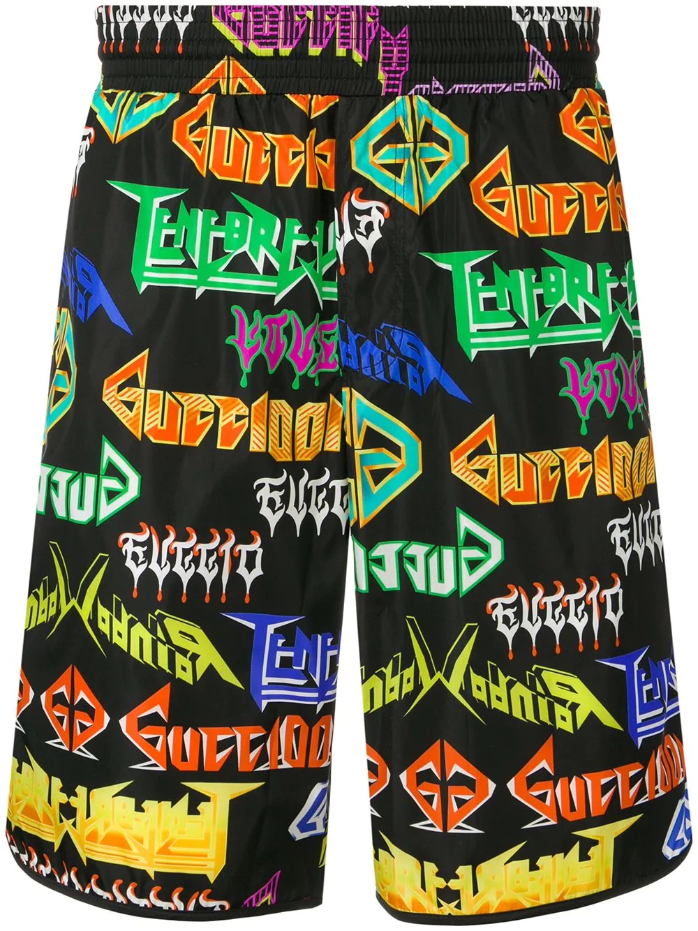 Metal logo printed swim shorts - 1