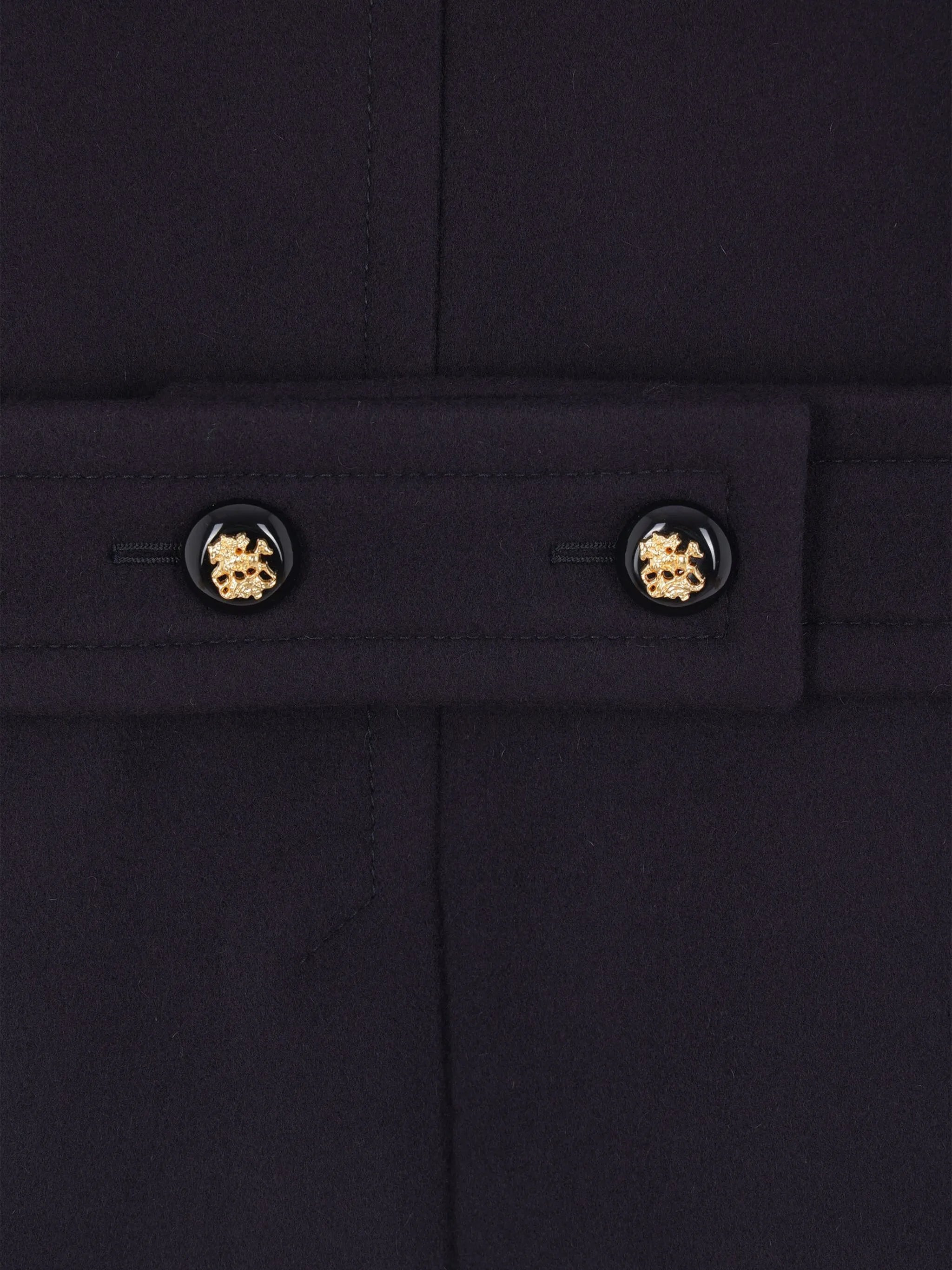 double-breasted wool peacoat - 3