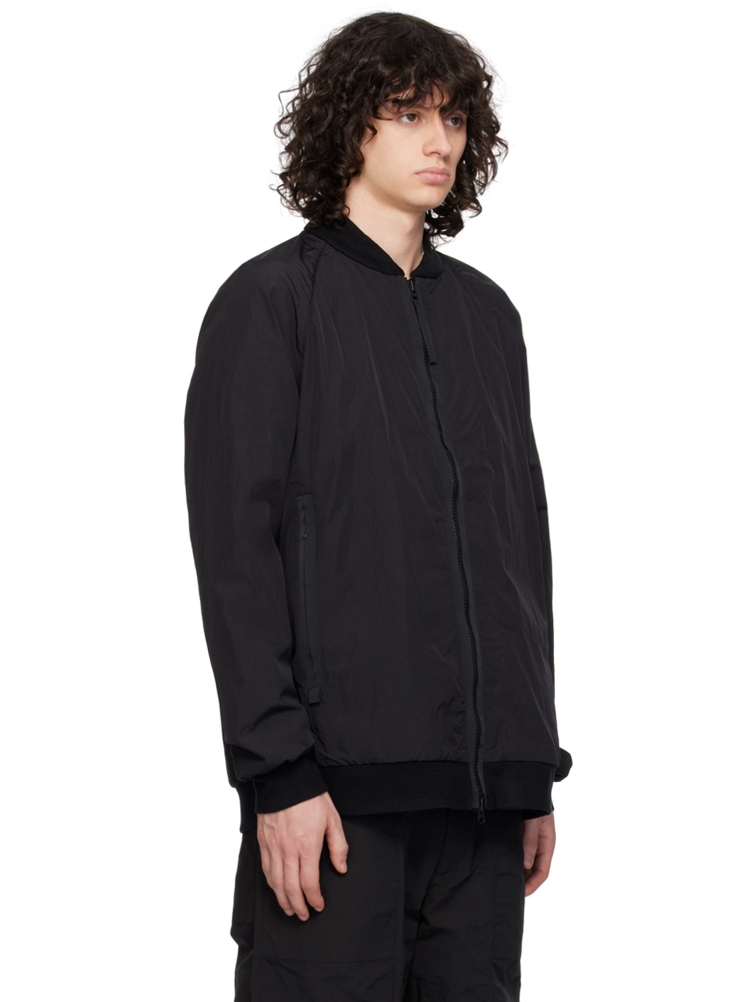 Black Faber Bomber Jacket - 2