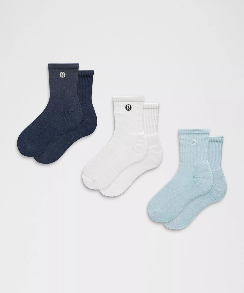 Unisex Daily Essential Quarter Socks *3 Pack 1