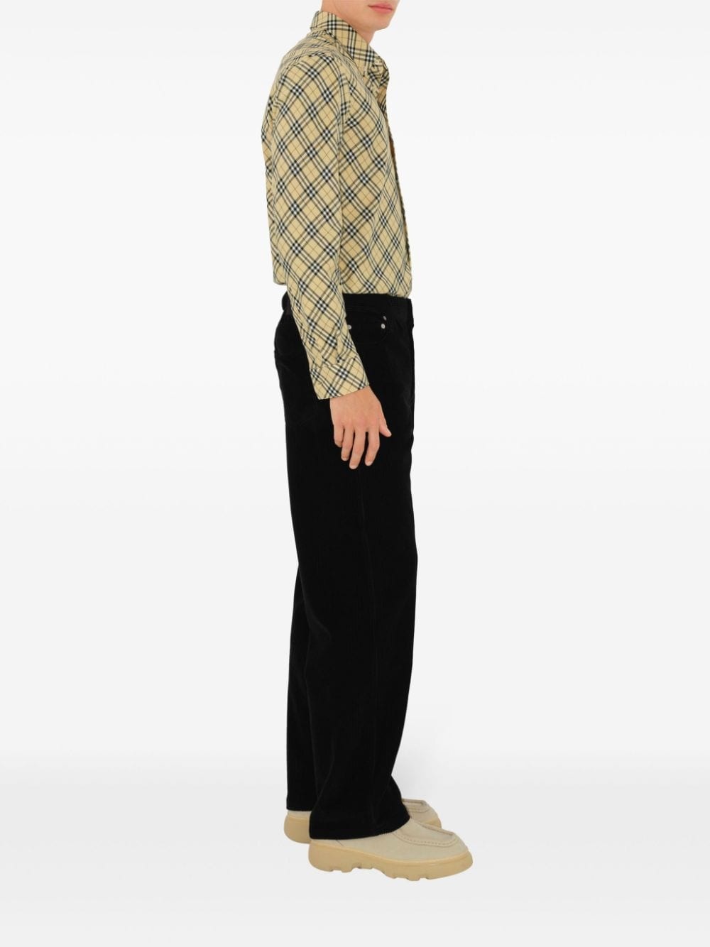 checked cotton shirt - 3