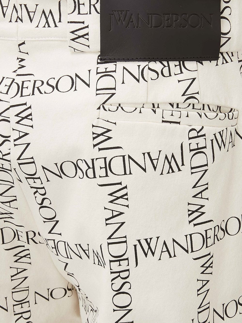 logo-print straight-leg trousers 5