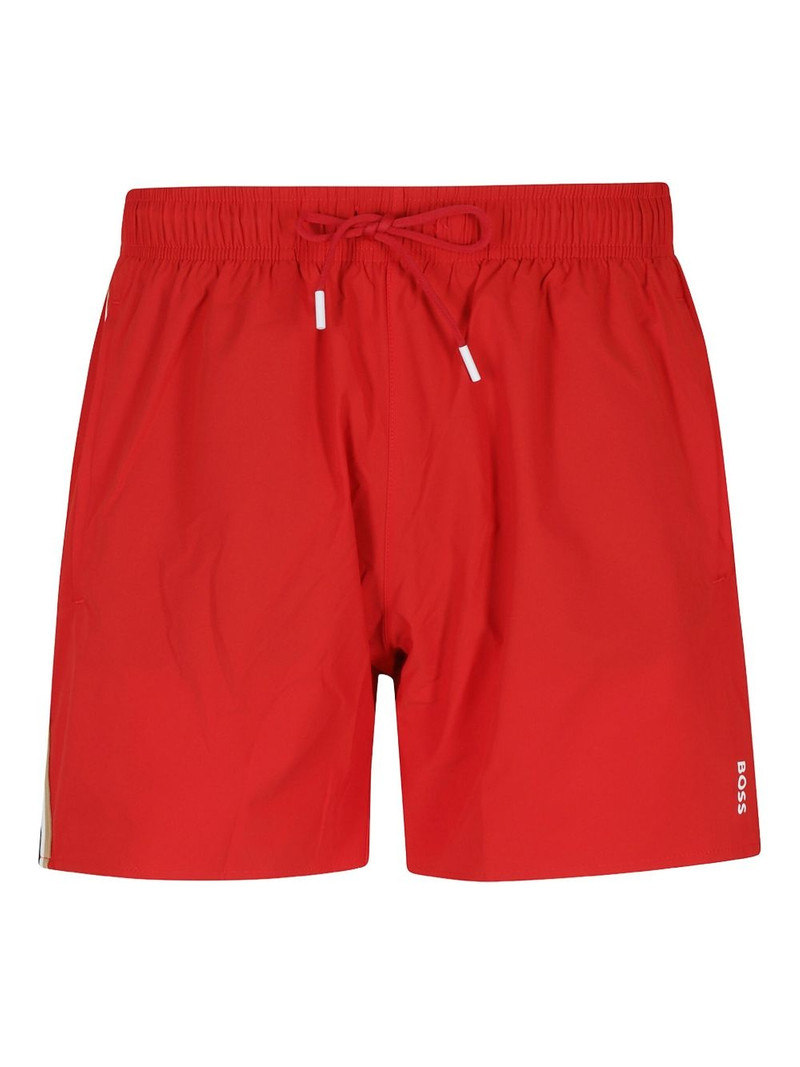 logo-print swim shorts 1