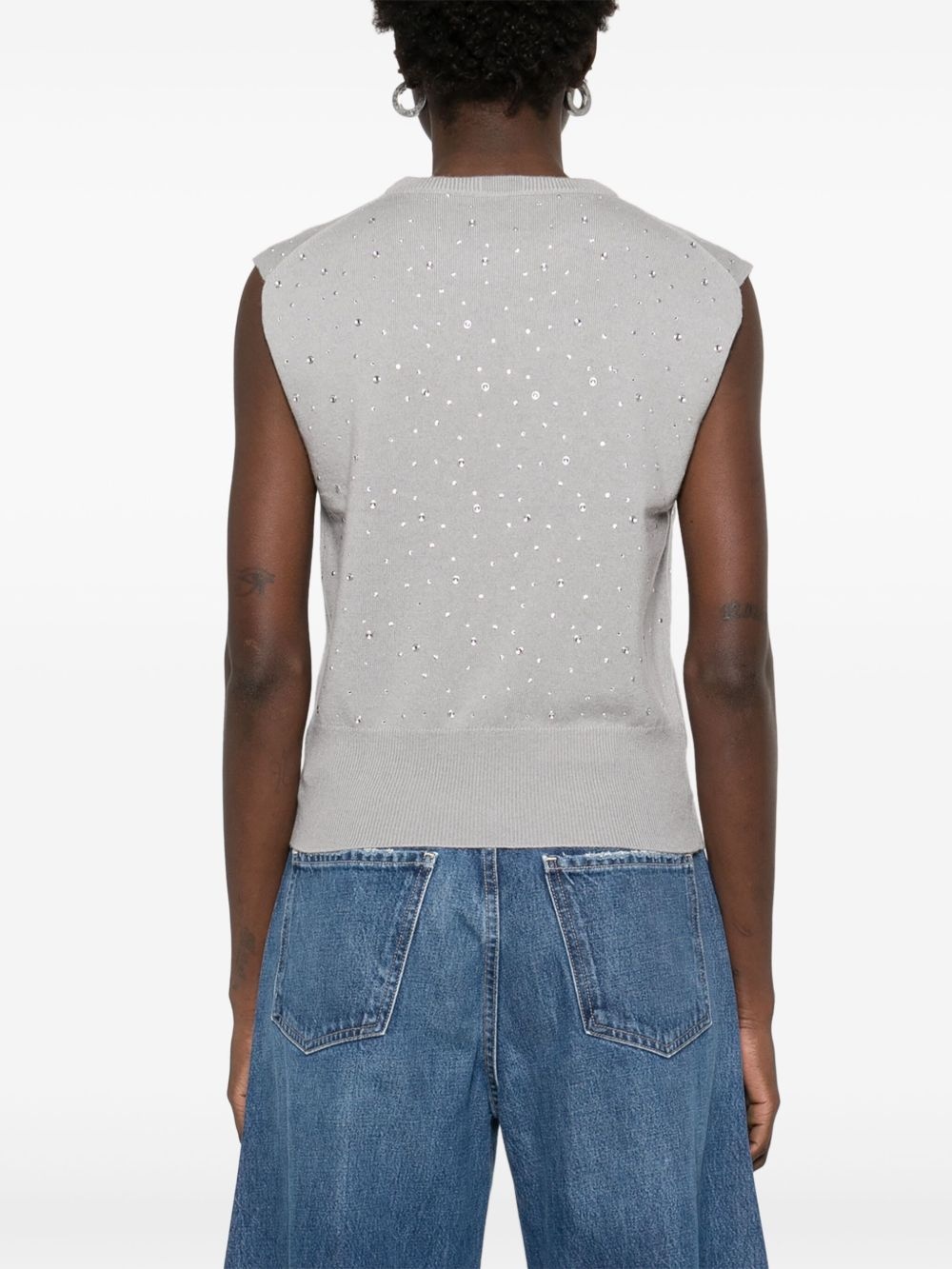 crystal-embellished top - 4