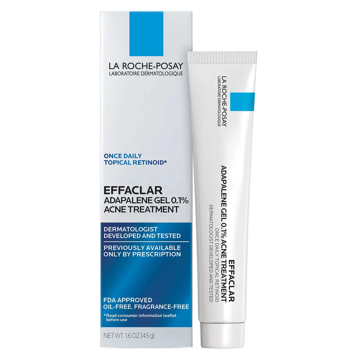Effaclar Adapalene Gel 0.1% Topical Retinoid For Acne - 1