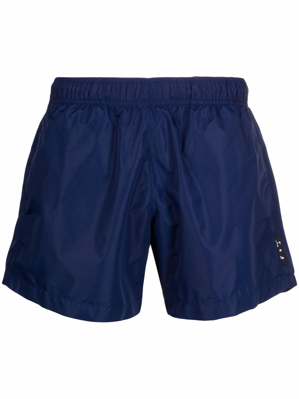 logo-patch swim shorts - 1