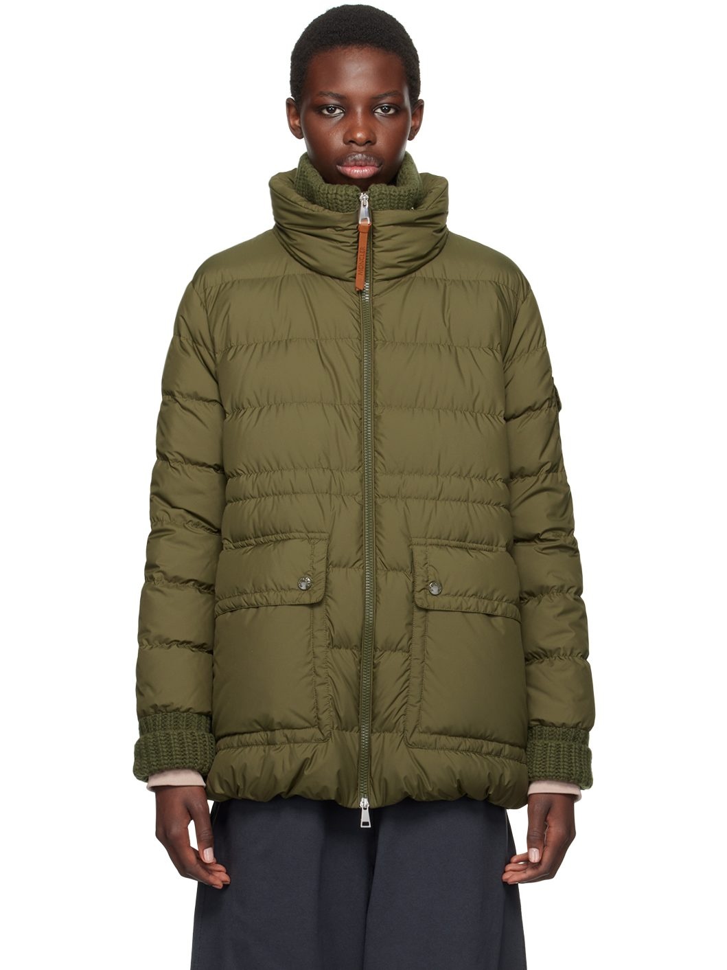 Green Baux Short Down Jacket - 1