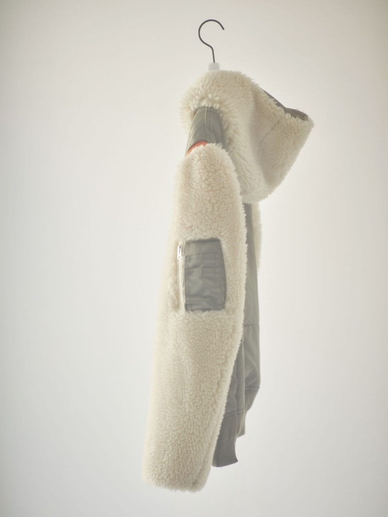 Faux Shearling x Nylon Twill Blouson 6