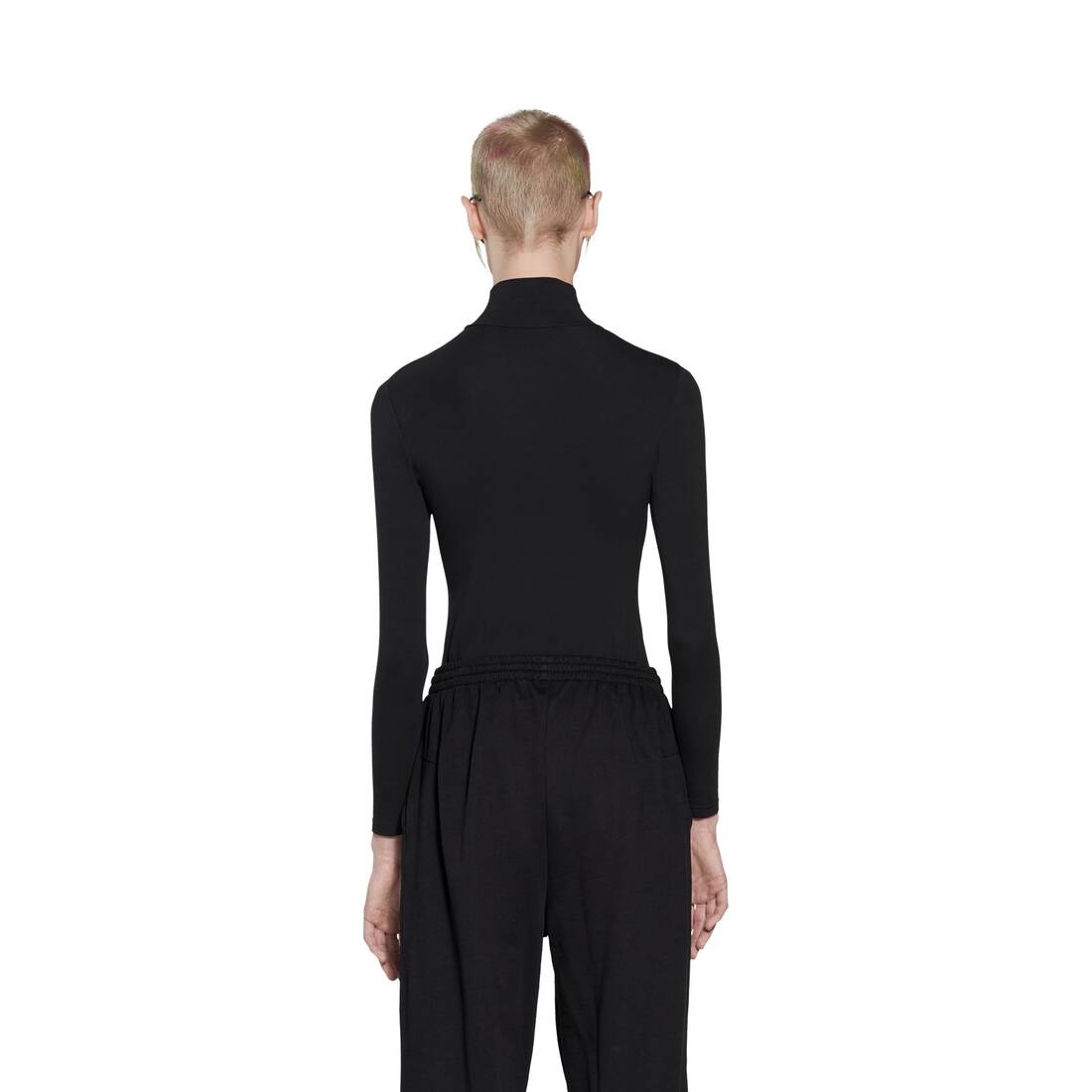 Mirror Balenciaga Cropped Sweatpants in Black - 4