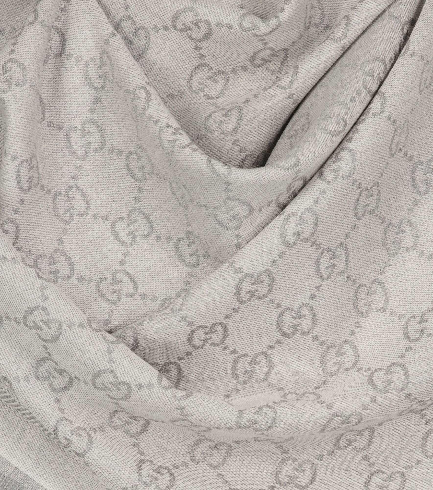 GG wool jacquard scarf - 5