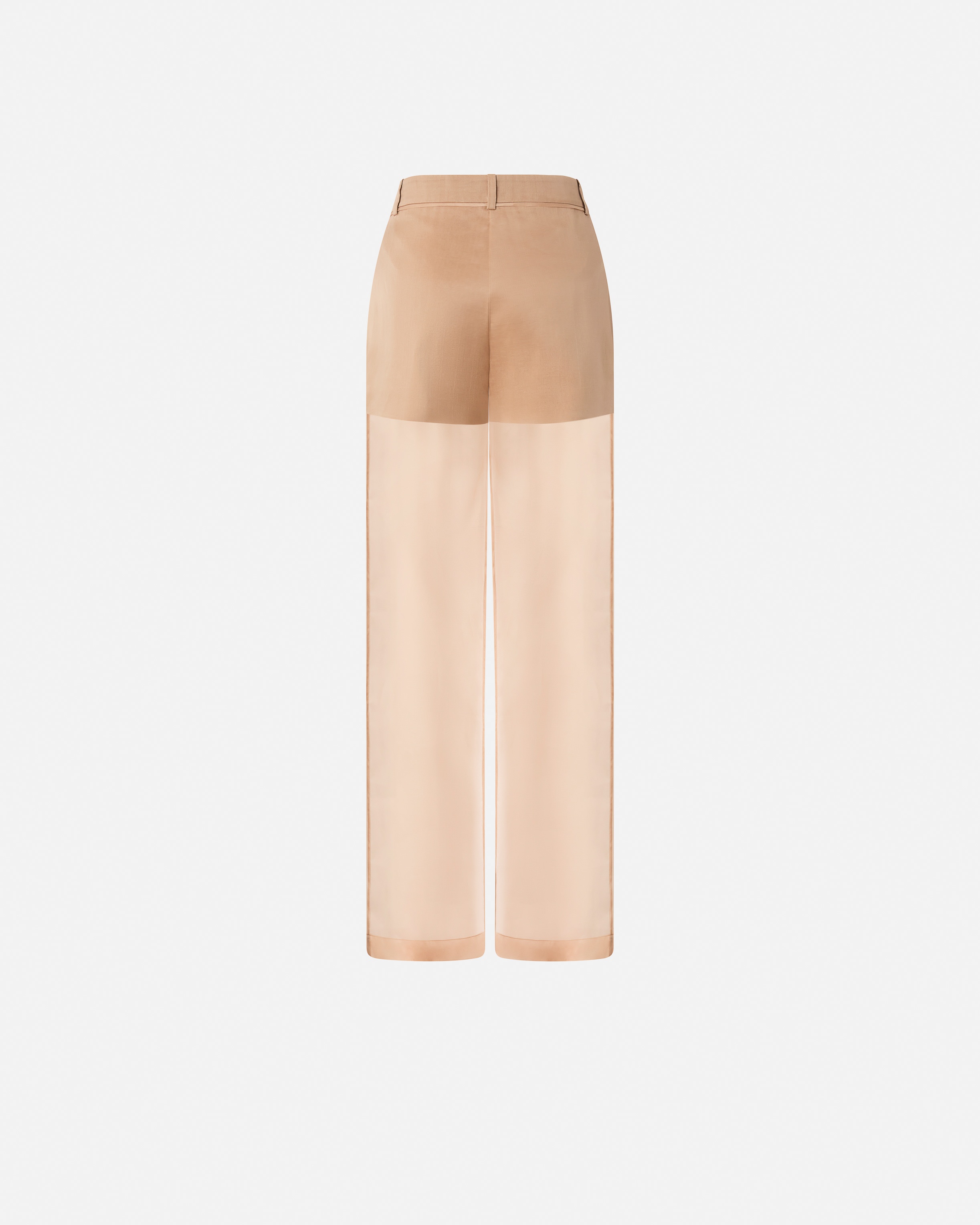 WIDE-LEG TROUSERS IN SHEER ORGANZA AND LINEN - 6