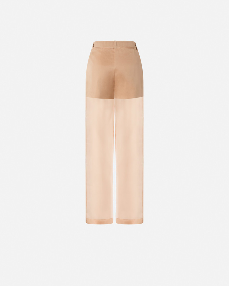 WIDE-LEG TROUSERS IN SHEER ORGANZA AND LINEN 6