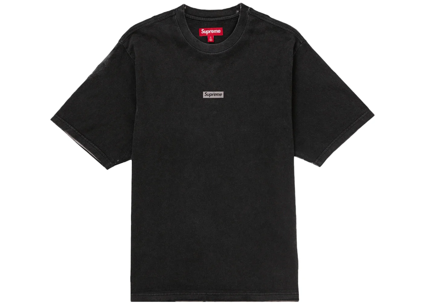 Supreme Overprint Small Box S/S Top Black - 1
