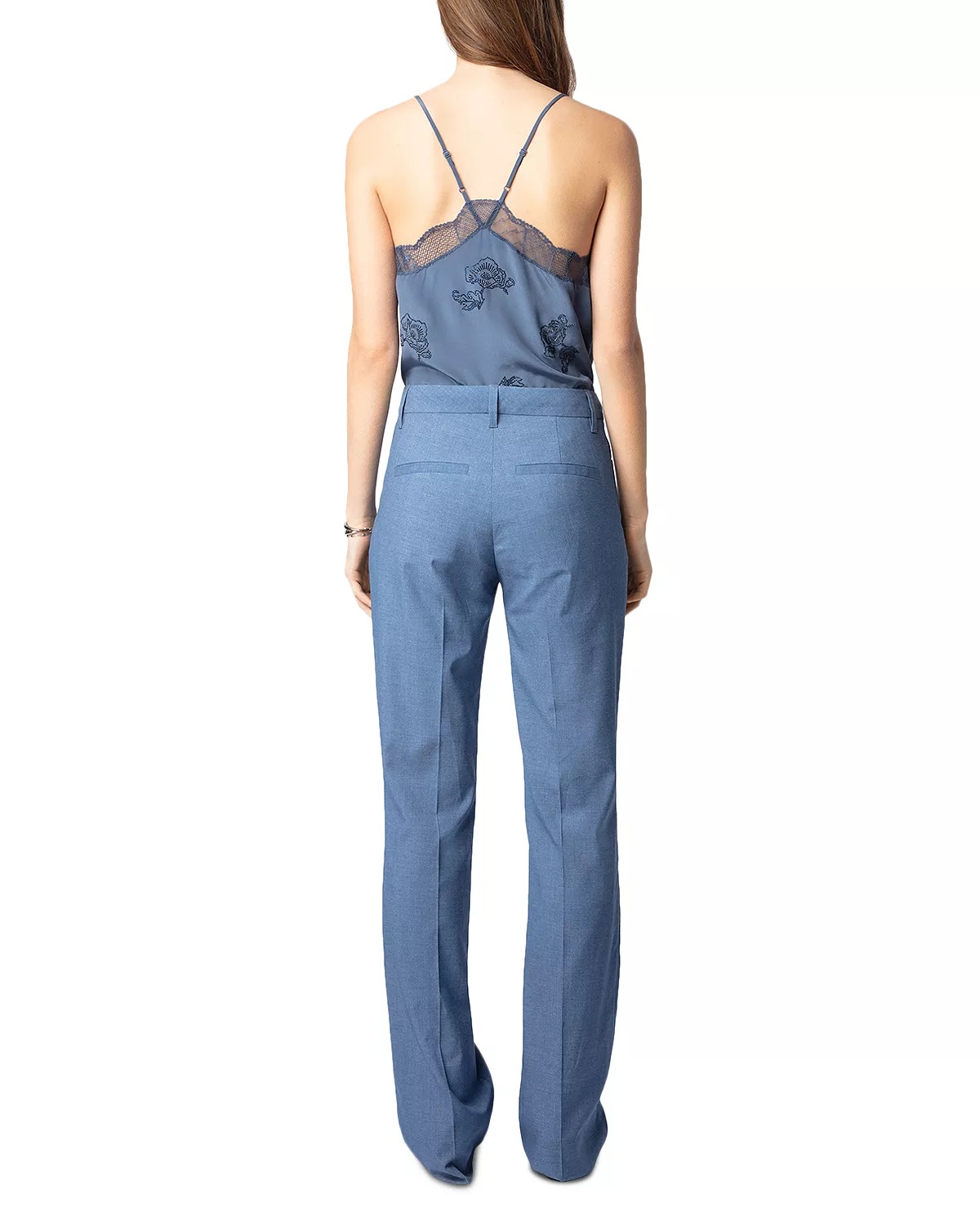 Pistol Flared Hem Pants - 6