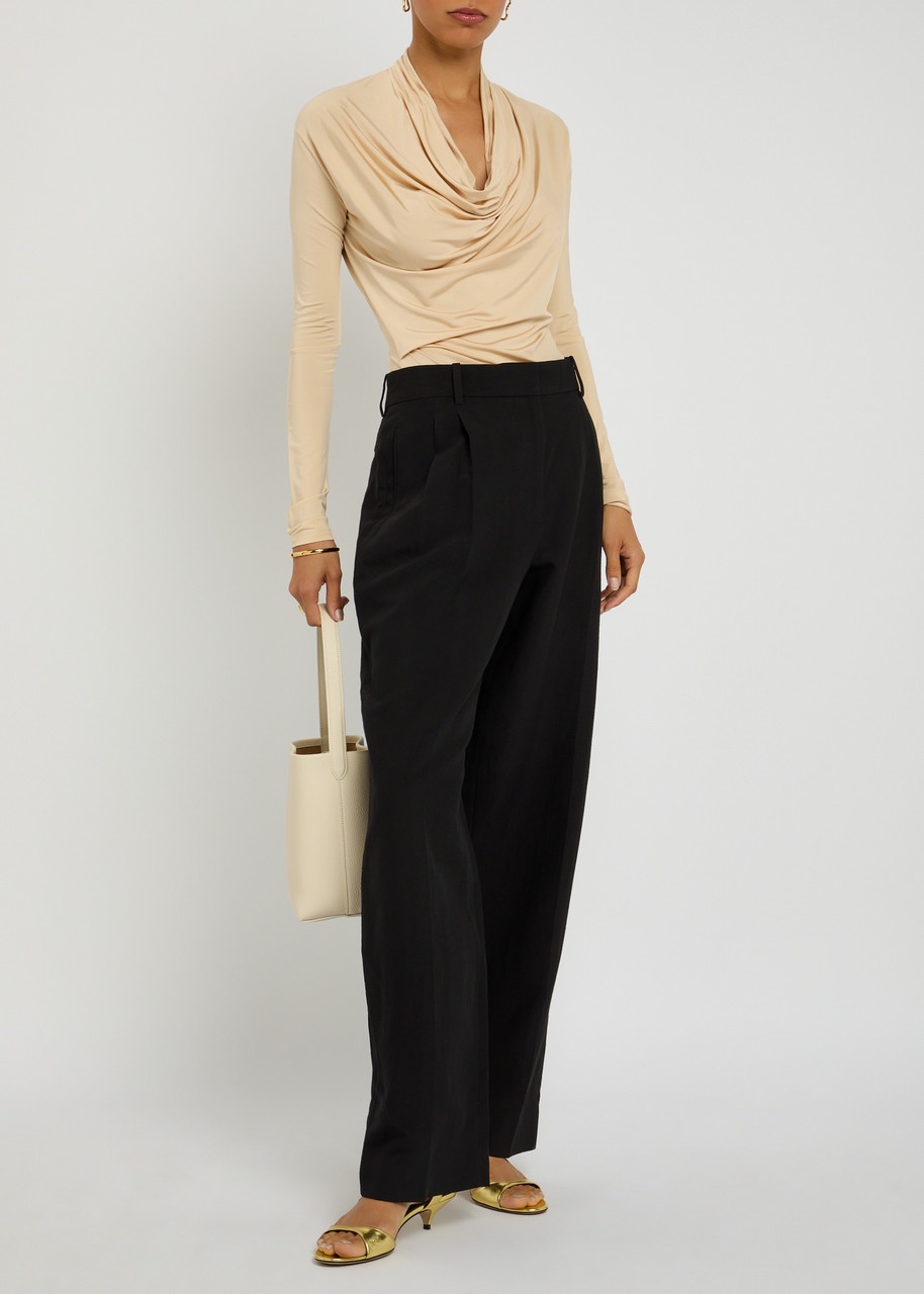 Tove Fina Draped Stretch-jersey top - 4
