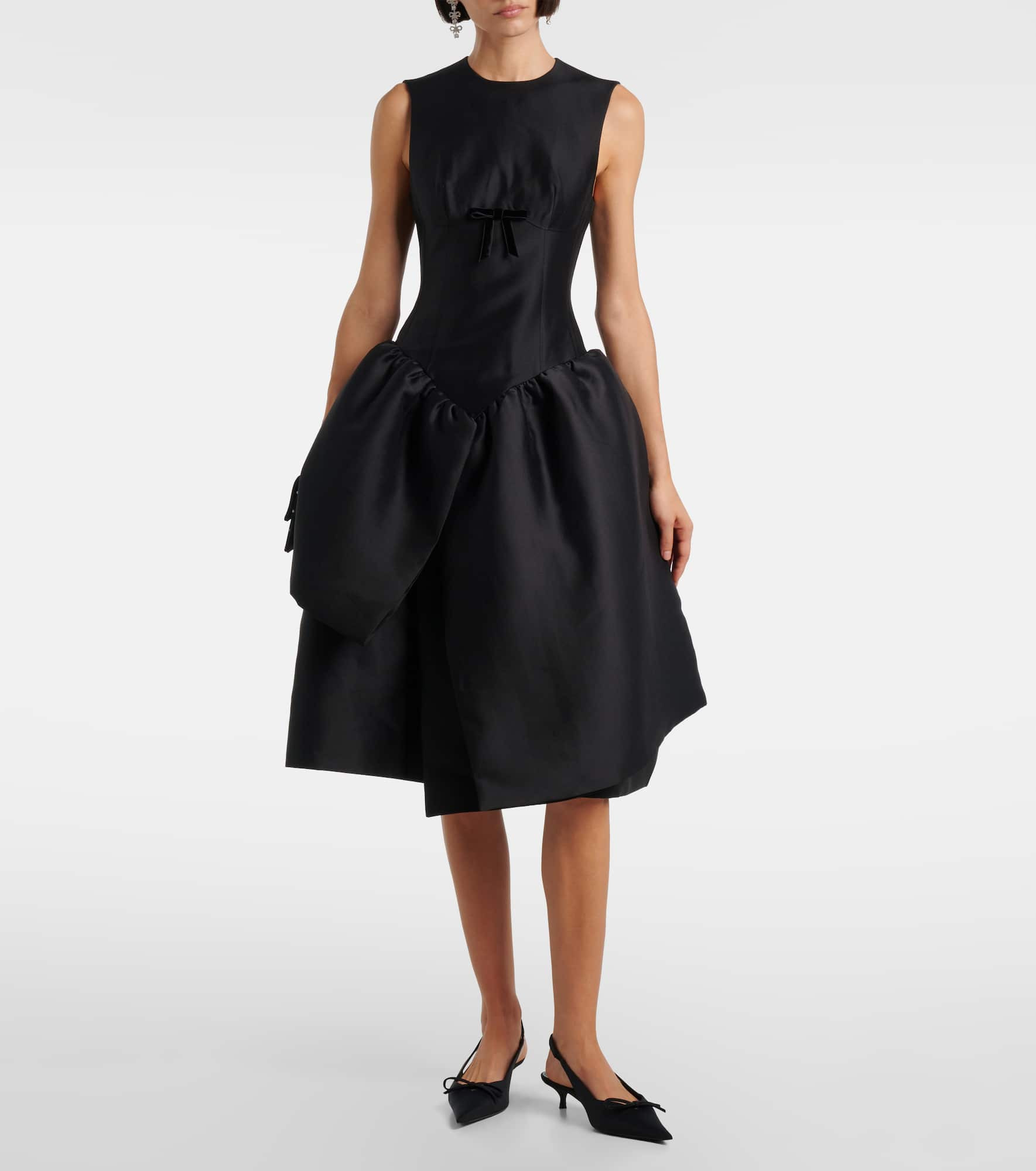 Bow-detail midi dress - 2