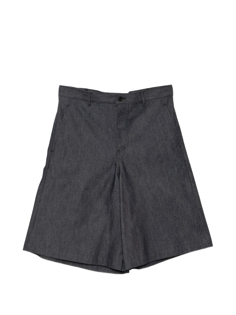 wide-leg denim shorts 1