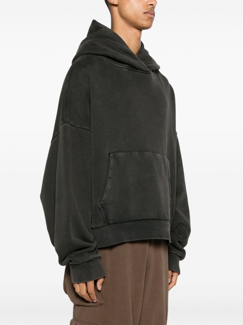 drop-shoulder organic-cotton hoodie - 4