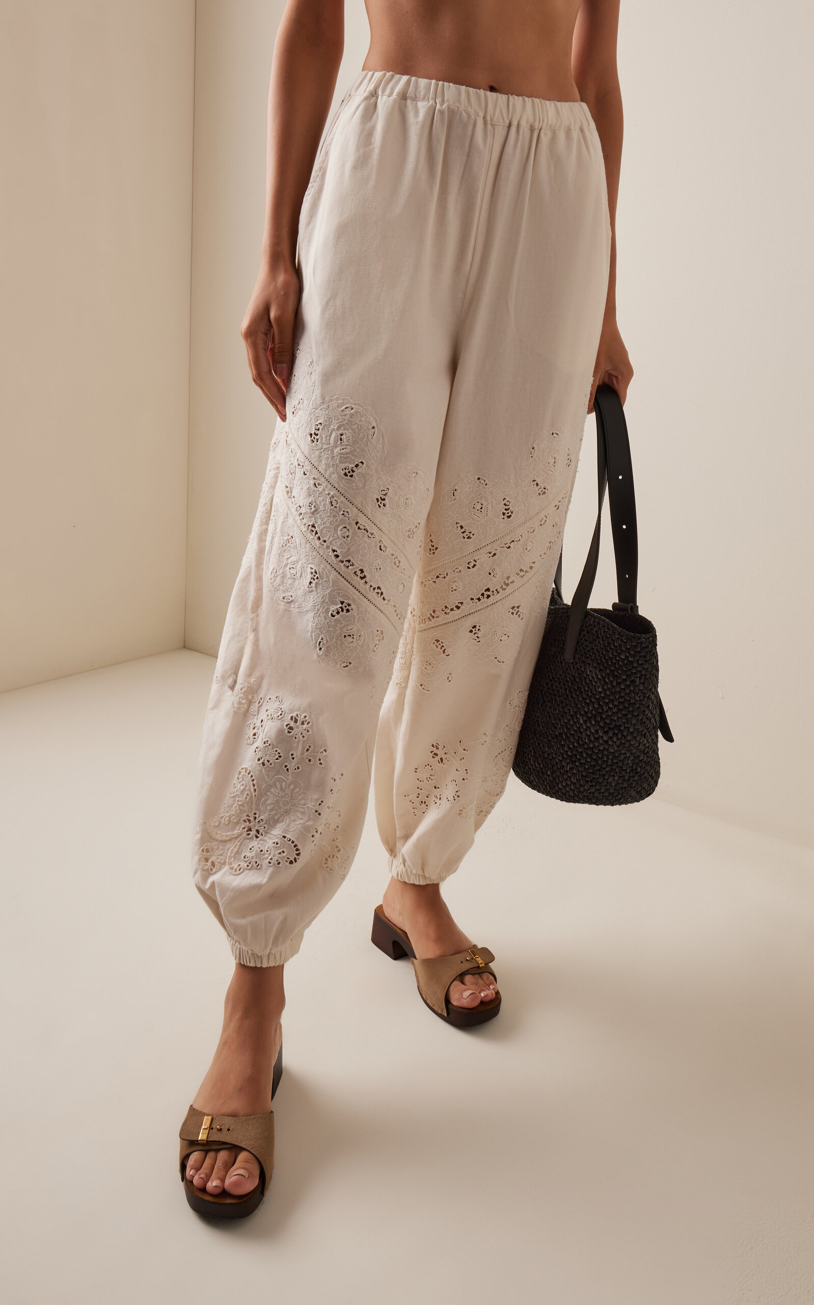 Shanna Lace Track Pants ivory - 3