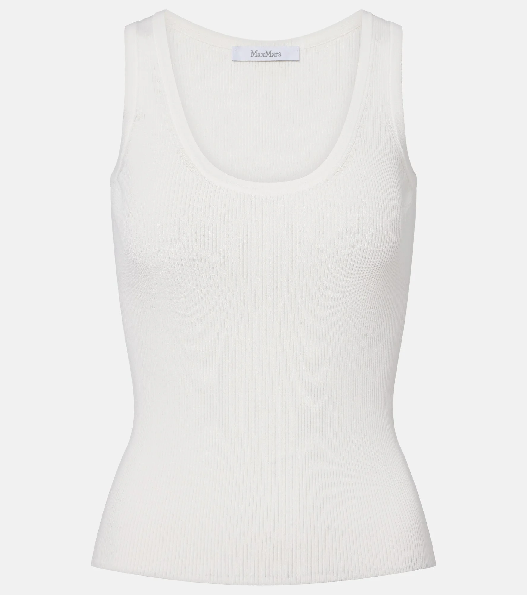Ribbed-knit jersey tank top - 1