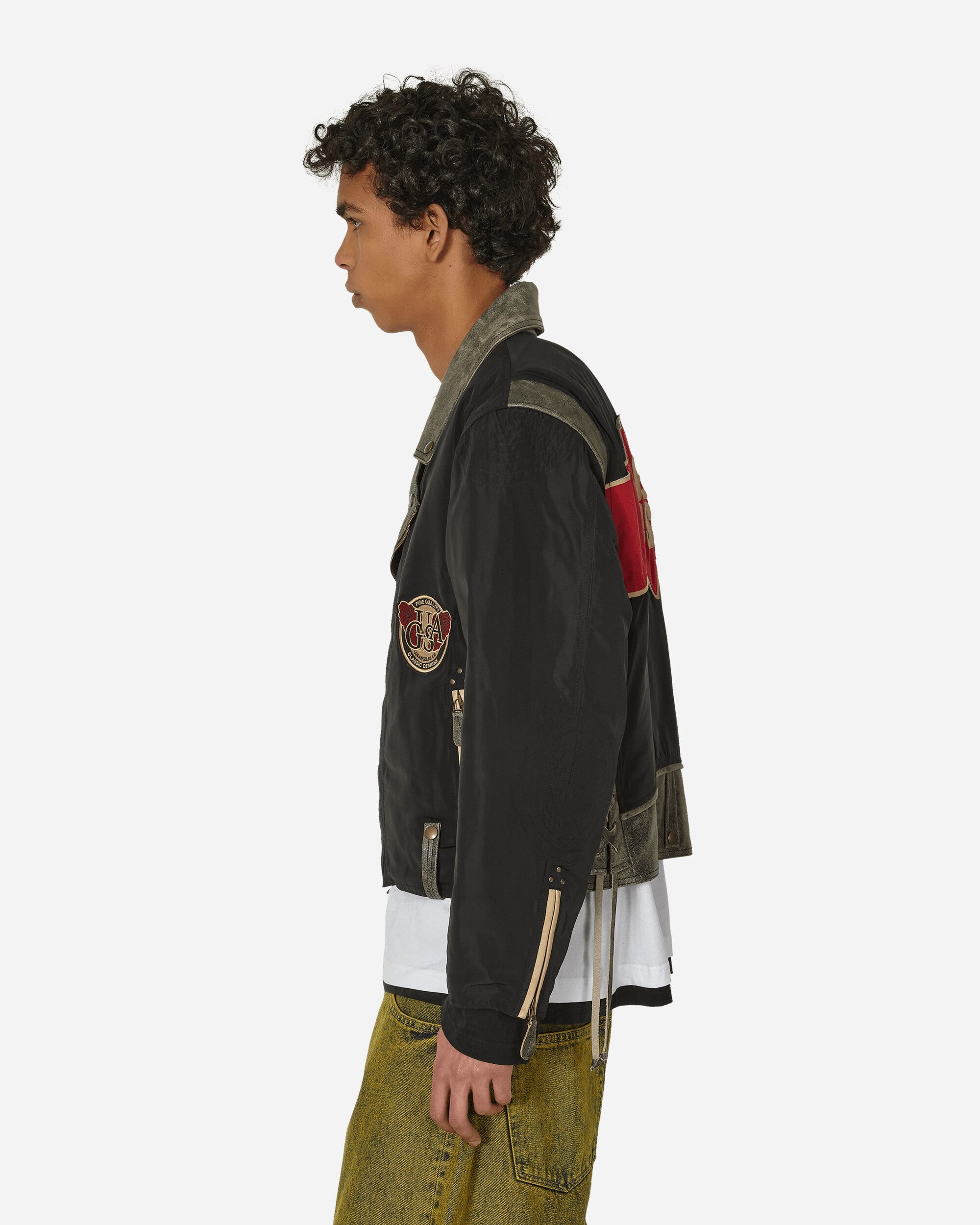 Nylon Moto Jacket Jet Black - 2