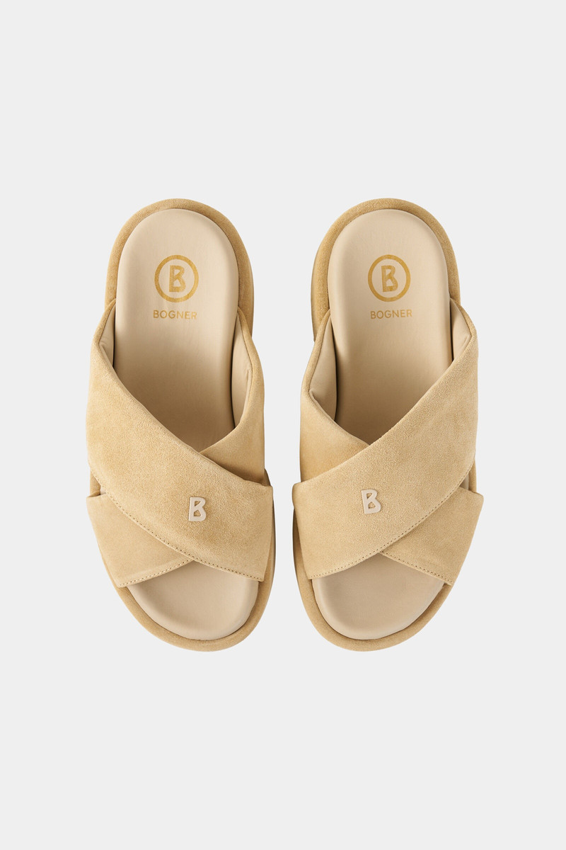 Sorrento platform sandals in Beige 6