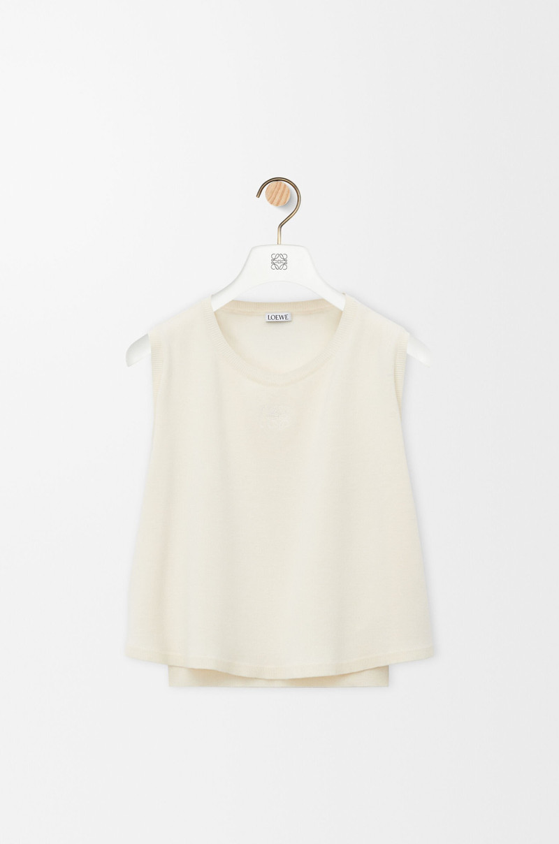 Sleeveless sweater in wool - 1