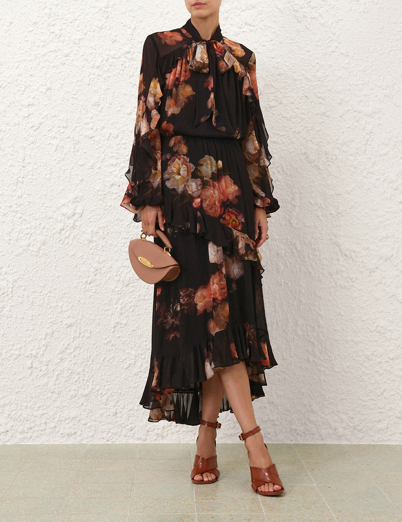 Zimmermann HYPNOTIC ASYMMETRIC MIDI SKIRT outlook