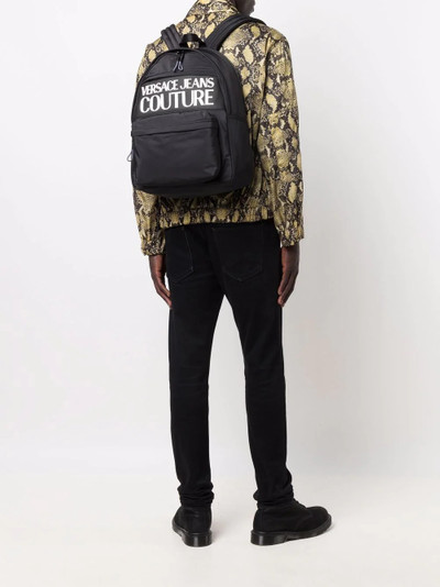 VERSACE JEANS COUTURE logo-print zip-around backpack outlook