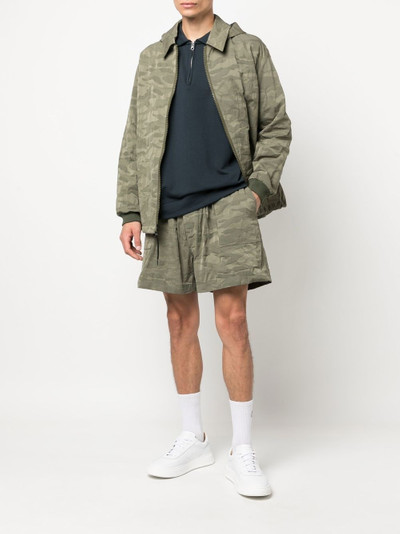 Mackintosh camouflage-print wide-leg shorts outlook