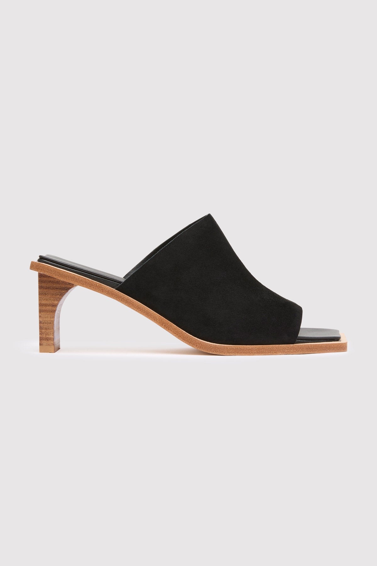 Raw Edge Heel - Black - 5