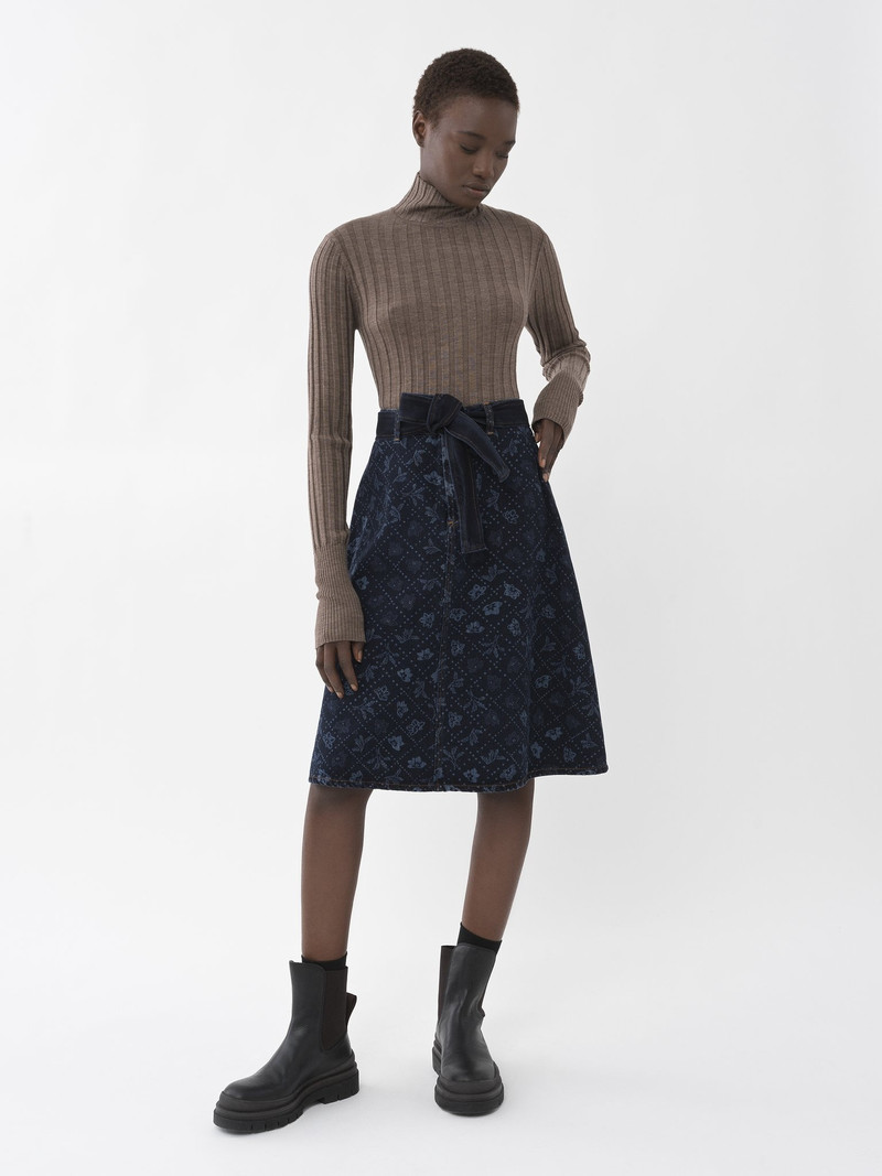 See by Chloé PRINTED DENIM SKIRT outlook