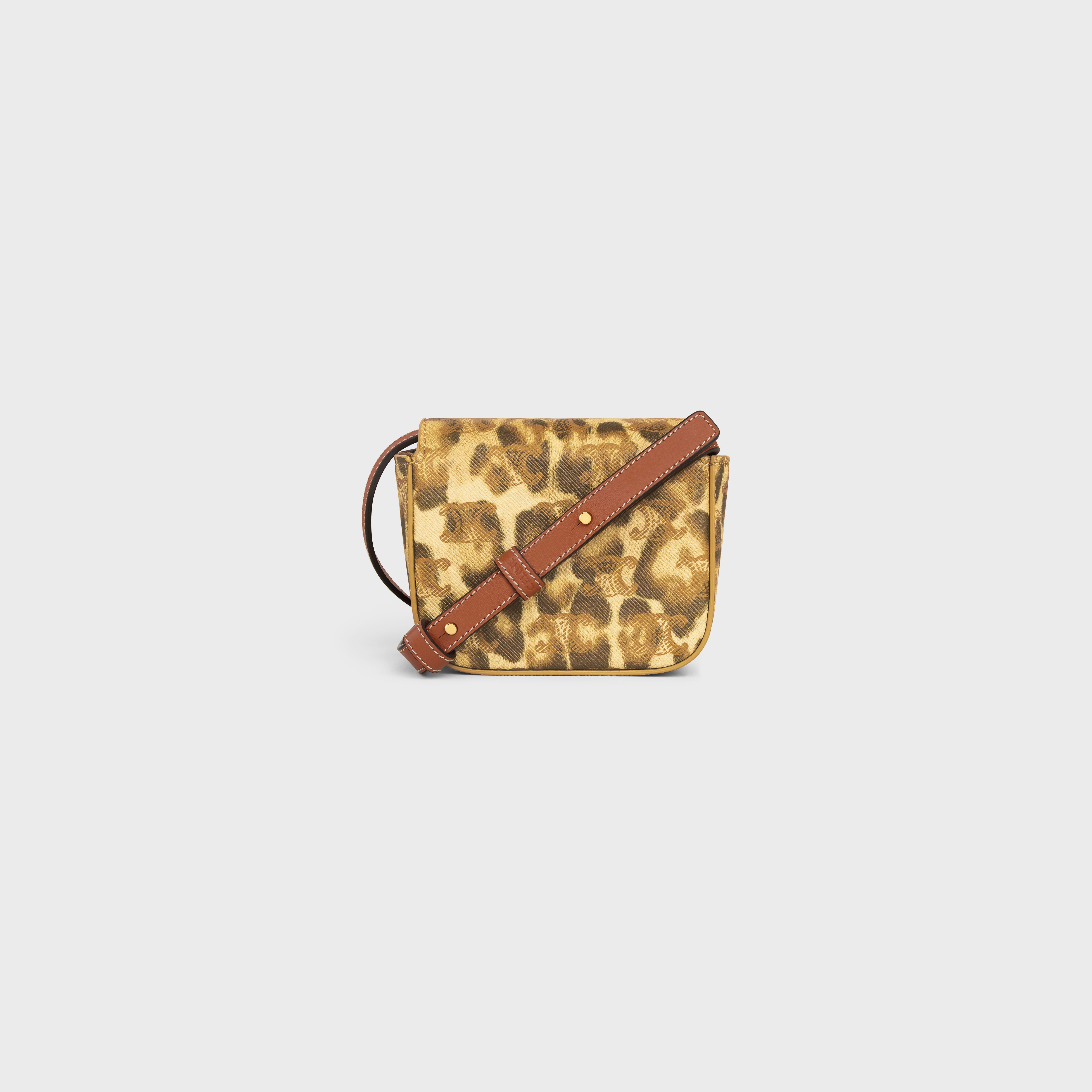 MINI CLAUDE in Triomphe Canvas with leopard print - 3