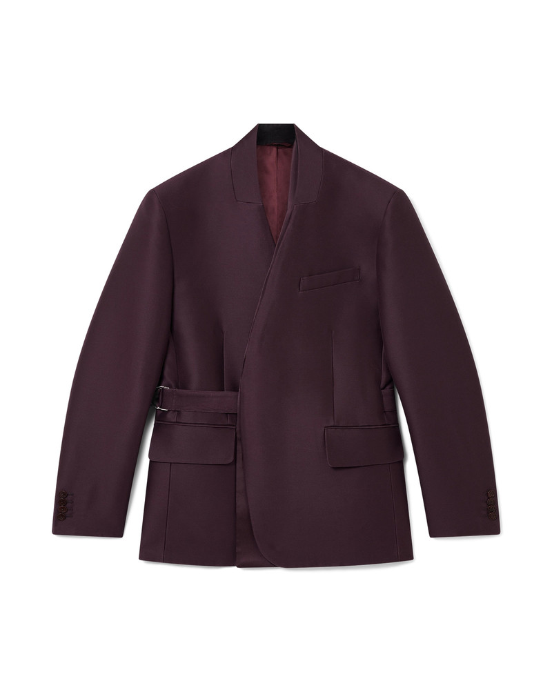 Blend Tailored Wool Silk Wrap Jacket | Casablanca Paris 1