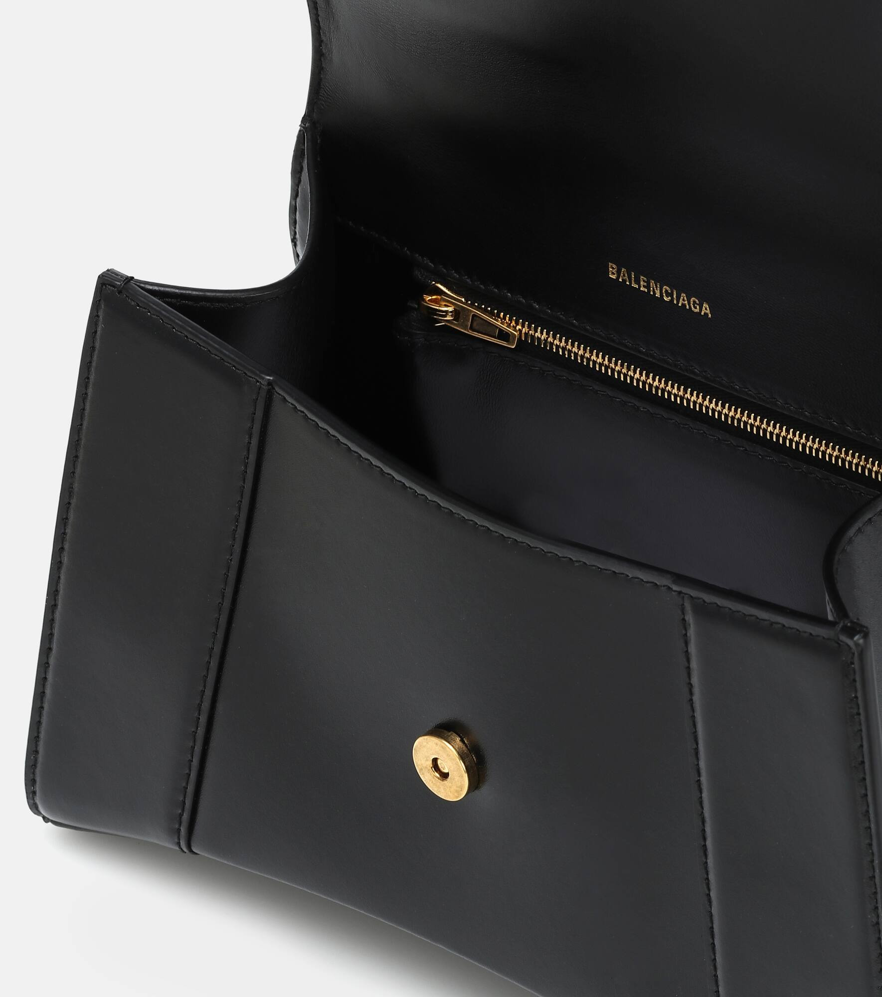 Hourglass Small leather crossbody bag - 3
