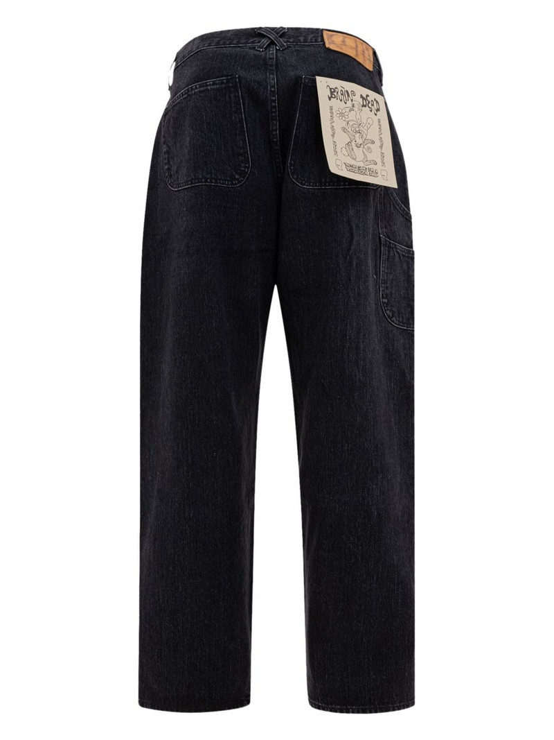 BRAIN DEAD panelled-design jeans outlook