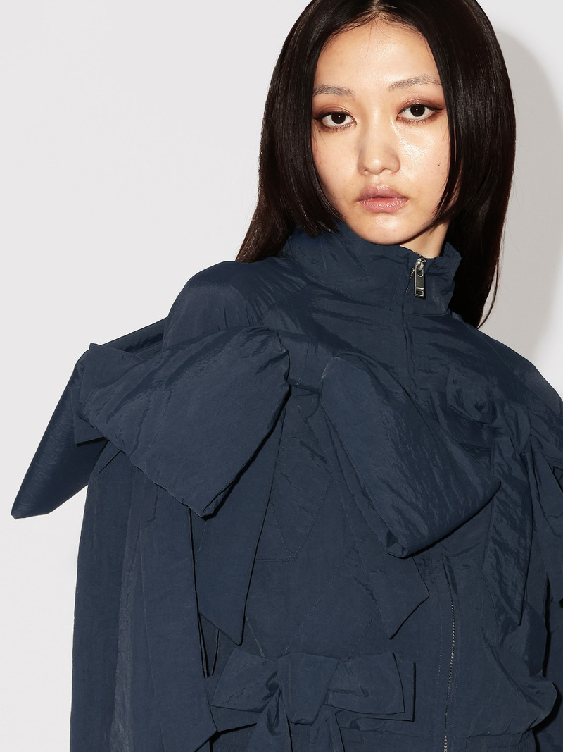 RIBBON NYLON TRACK JACKET 6