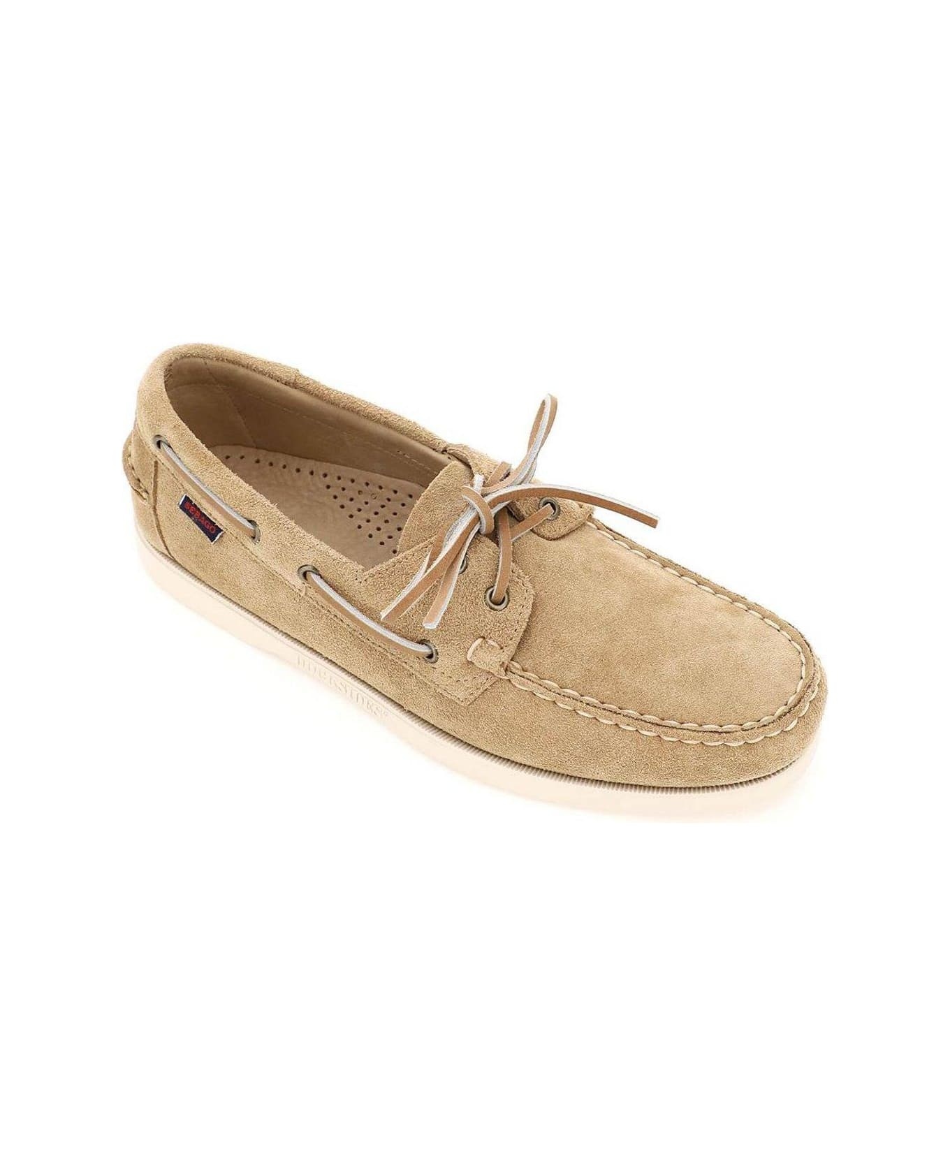 Lace-up Round Toe Boat Shoes - 2