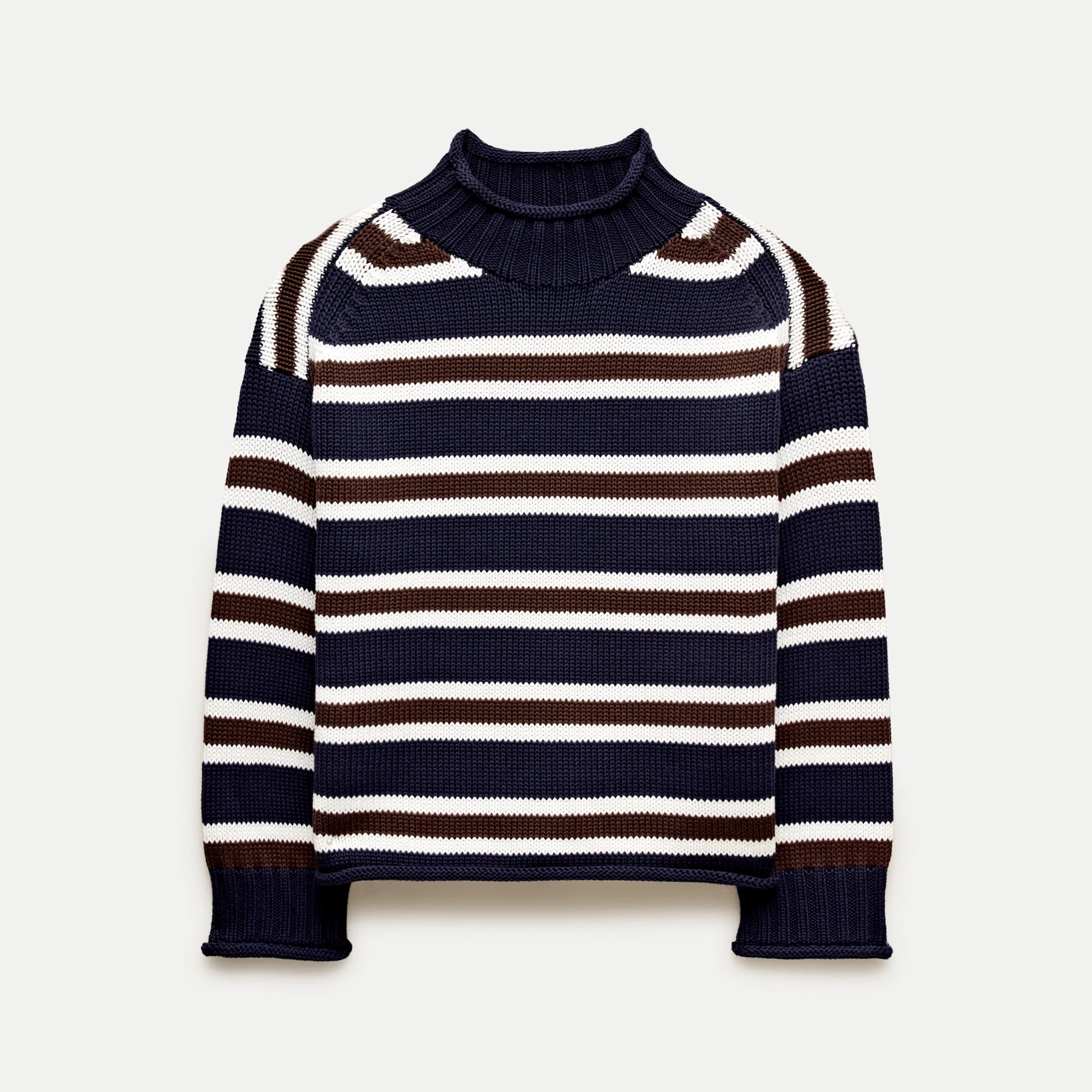 2025 Rollneck™ sweater in stripe - 1