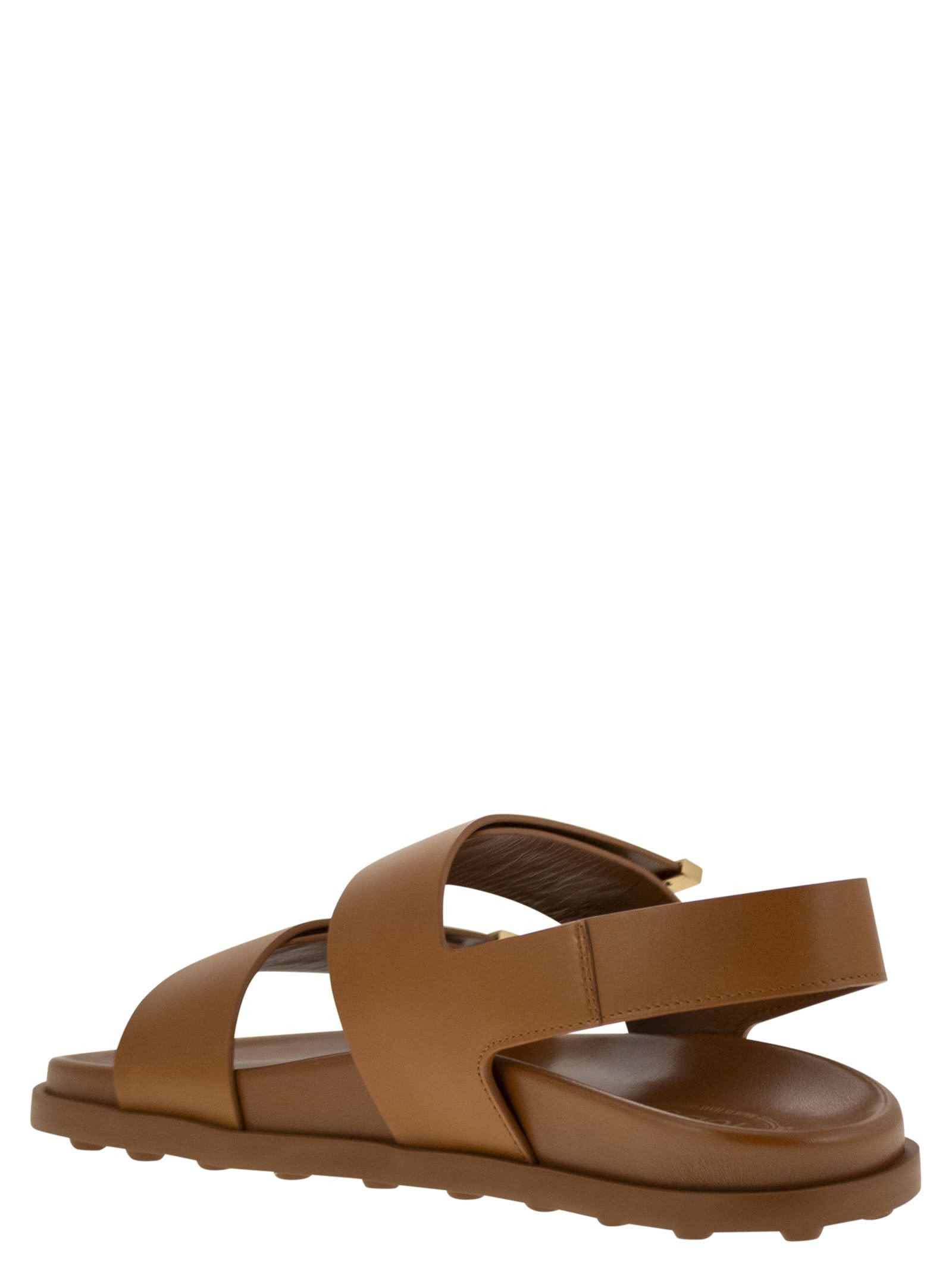 Tod's Women Sandal With Two Leather Straps - 3