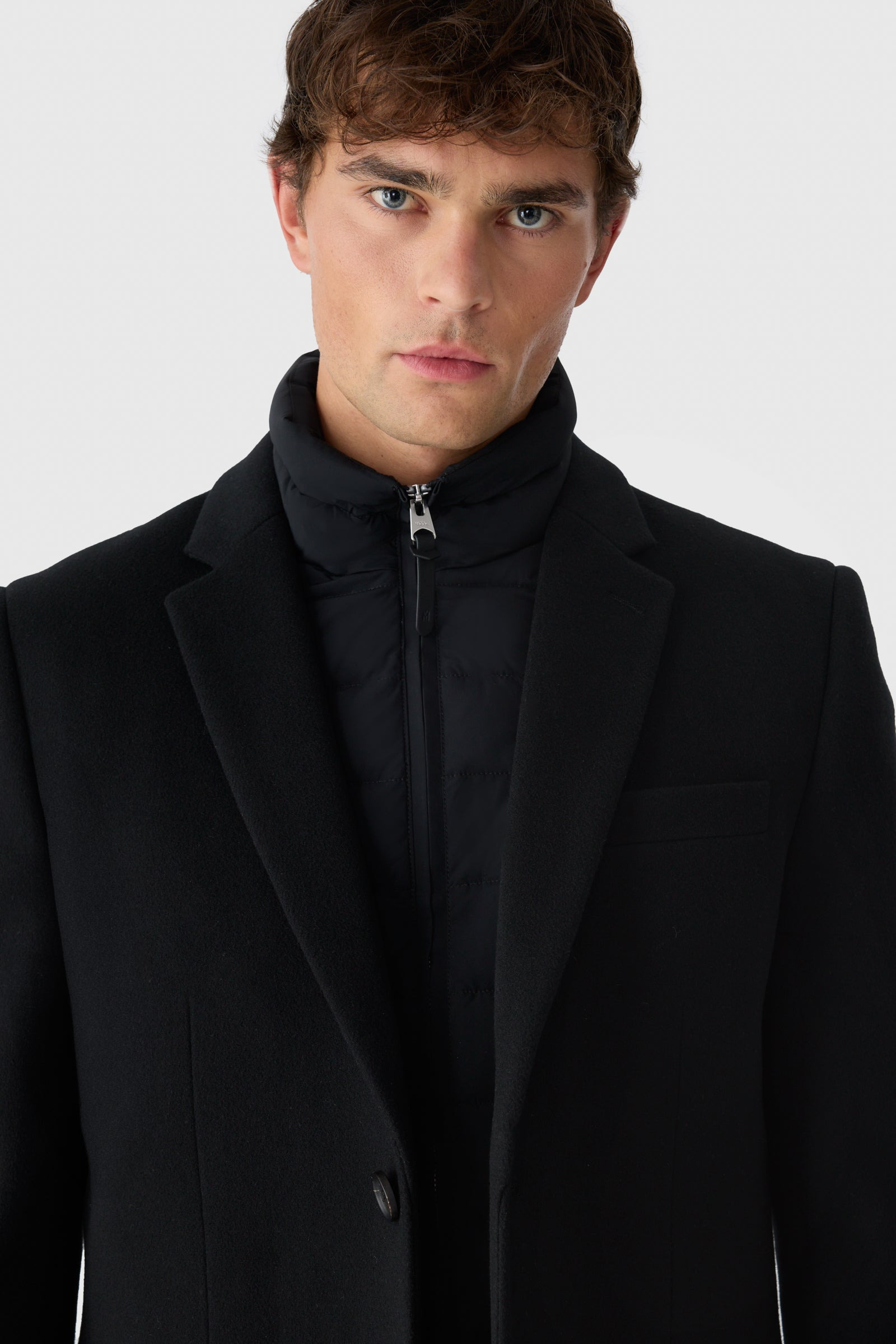 SKAI-LG 2-in-1 Wool Coat With Removable Down Liner - 5