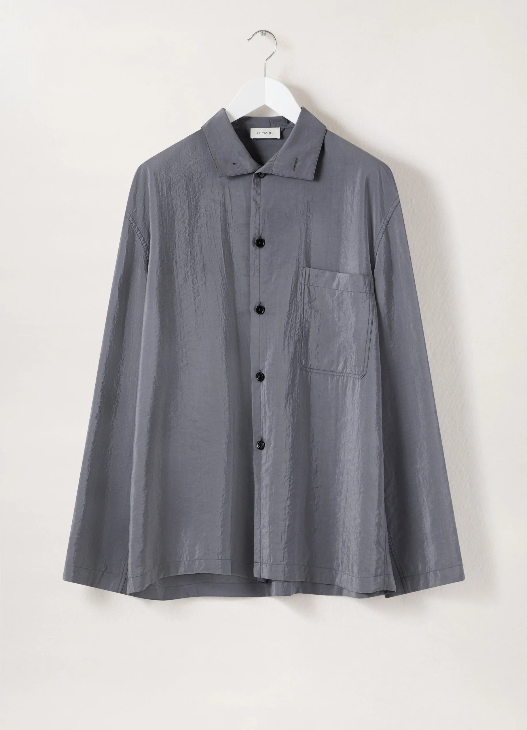 GW価格　LEMAIRE STAND COLLAR OVERSHIRT Men's Stand Collar Cotton Denim Overshirt – La Garçonne