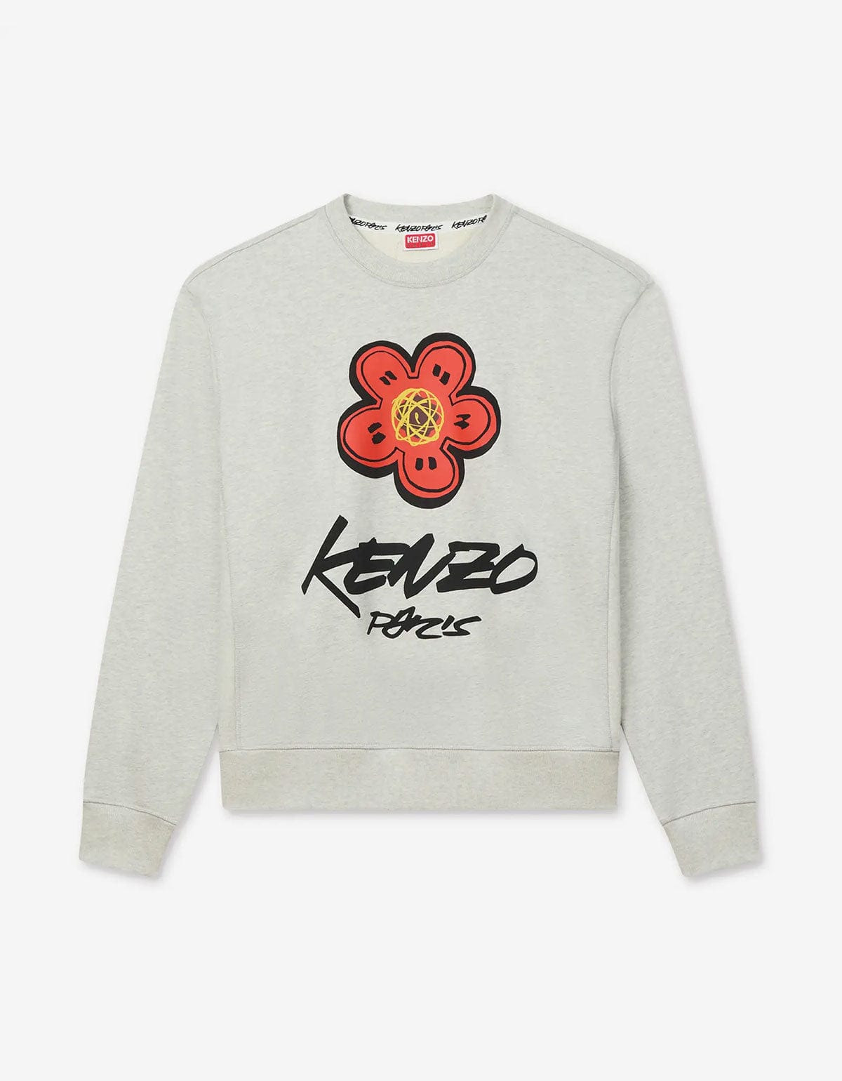 Kenzo x Futura 2000 Grey Boke Flower Logo Sweatshirt - 1