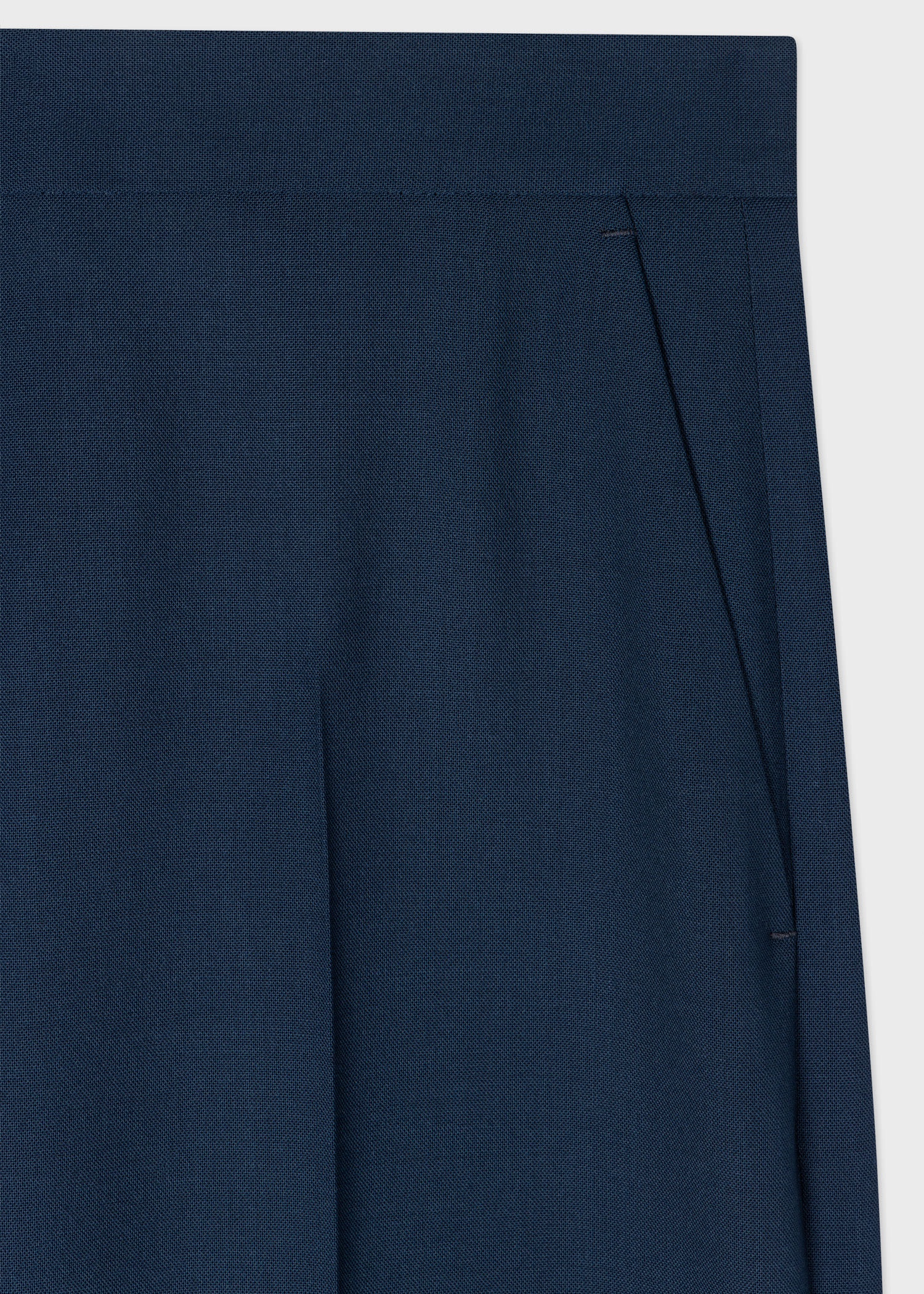 Wool-Hopsack Wide Leg Pants - 3