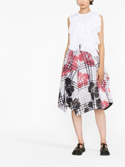 Vivienne Westwood floral-print asymmetric skirt outlook